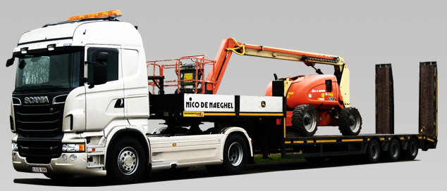 Nico De Naeghel - Verhuur van hoogwerkers, schaarlift, minikranen, hakselaar, compactlader, minidumper, compressor, heftruck.